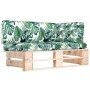 Sofá de esquina de palets de jardín madera de pino impregnada von , Modulare Sofas für den Außenbereich - Ref: Foro24-3066612...