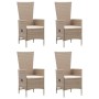 Juego de comedor de jardín 5 piezas beige by , Garden sets - Ref: Foro24-3068759, Price: 625,81 €, Discount: %