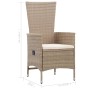 Juego de comedor de jardín 5 piezas beige by , Garden sets - Ref: Foro24-3068759, Price: 625,81 €, Discount: %