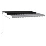 Toldo manual retráctil con LED gris antracita 450x350 cm von , Markisen - Ref: Foro24-3069844, Preis: 528,23 €, Rabatt: %