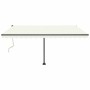 Toldo automático con LED y sensor de viento crema 450x350 cm by , Awnings - Ref: Foro24-3069852, Price: 761,78 €, Discount: %