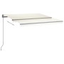 Toldo automático con LED y sensor de viento crema 450x350 cm by , Awnings - Ref: Foro24-3069852, Price: 761,78 €, Discount: %