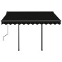 Toldo automático LED y sensor de viento gris antracita 3x2,5 m by , Awnings - Ref: Foro24-3070114, Price: 571,95 €, Discount: %