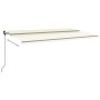 Toldo automático LED sensor de viento crema 6x3,5 m by , Awnings - Ref: Foro24-3070292, Price: 1,00 €, Discount: %