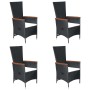 Juego de comedor de jardín 7 piezas negro ratán sintético by , Garden sets - Ref: Foro24-3070769, Price: 1,00 €, Discount: %