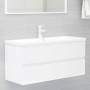 Mueble con lavabo madera de ingeniería blanco brillante von , Badezimmerwaschtische - Ref: Foro24-3071663, Preis: 372,26 €, R...