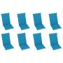 Sillas de jardín reclinables con cojines 8 uds teca maciza by , Garden chairs - Ref: Foro24-3072545, Price: 1,00 €, Discount: %
