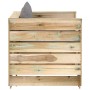 Muebles de jardín 2 piezas con cojines madera impregnada verde by , Garden sets - Ref: Foro24-3074532, Price: 183,00 €, Disco...