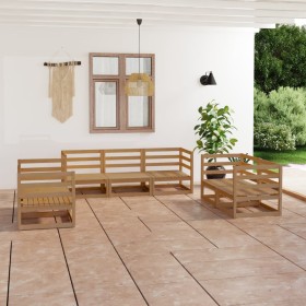 Muebles de jardín 7 piezas marrón miel madera maciza de pino von , Gartensets - Ref: Foro24-3075452, Preis: 446,27 €, Rabatt: %