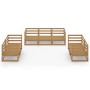Muebles de jardín 7 piezas marrón miel madera maciza de pino by , Garden sets - Ref: Foro24-3075452, Price: 431,29 €, Discoun...