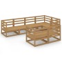 Muebles de jardín 7 piezas marrón miel madera maciza de pino by , Garden sets - Ref: Foro24-3075647, Price: 433,85 €, Discoun...