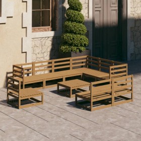 Muebles de jardín 10 piezas marrón miel madera maciza de pino by , Garden sets - Ref: Foro24-3075812, Price: 751,95 €, Discou...