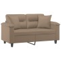 Sofá de 2 plazas con cojines cuero sintético capuchino 120 cm von , Sofas - Ref: Foro24-3200987, Preis: 248,01 €, Rabatt: %