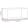Caja de exposición acrílico transparente 30x15x14 cm
