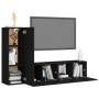 Set de muebles de salón TV 3 pzas madera de ingeniería negro de , Muebles TV - Ref: Foro24-3078778, Precio: 121,31 €