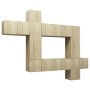 Set muebles de salón TV 10 pzas madera ingeniería roble Sonoma by , TV Furniture - Ref: Foro24-3079052, Price: 288,32 €, Disc...