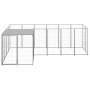 Perrera plateada 4,84 m² acero von , Hundehütten und Zäune - Ref: Foro24-3082218, Preis: 304,73 €, Rabatt: %