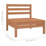 Juego muebles de jardín 6 pzas madera maciza pino marrón miel by , Garden sets - Ref: Foro24-3082645, Price: 297,16 €, Discou...