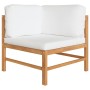 Set de muebles de jardín 7 pzas madera de teca y cojines crema von , Gartensets - Ref: Foro24-3087204, Preis: 921,67 €, Rabat...