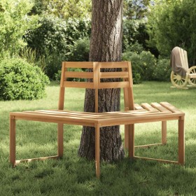 Banco de árbol hexagonal medio madera maciza de acacia 160 cm de , Bancos de jardín - Ref: Foro24-44251, Precio: 194,01 €, De...
