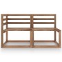 Set de muebles de jardín 2 pzas madera pino impregnada marrón de , Sofás modulares de exterior - Ref: Foro24-316194, Precio: ...