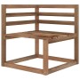 Set de muebles de jardín 2 pzas madera pino impregnada marrón de , Sofás modulares de exterior - Ref: Foro24-316194, Precio: ...