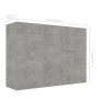 Aparador de madera contrachapada gris hormigón 105x30x75 cm by , Sideboards - Ref: Foro24-800697, Price: 120,85 €, Discount: %