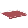 Tela de repuesto para toldo rojo burdeos 3x2,5 m de , Toldos - Ref: Foro24-311965, Precio: 32,84 €, Descuento: %