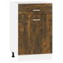 Armario bajo de cocina madera ingeniería roble ahumado by , Kitchen cabinets - Ref: Foro24-815573, Price: 59,05 €, Discount: %