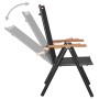 Sillas de jardín plegables 6 unidades textilene negro by , Garden chairs - Ref: Foro24-312187, Price: 333,37 €, Discount: %