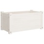 Jardinera de madera maciza de pino blanca 60x31x31 cm von , Töpfe und Pflanzgefäße - Ref: Foro24-810706, Preis: 32,94 €, Raba...