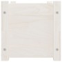 Jardinera de madera maciza de pino blanca 60x31x31 cm von , Töpfe und Pflanzgefäße - Ref: Foro24-810706, Preis: 32,94 €, Raba...