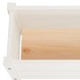 Jardinera de madera maciza de pino blanca 60x31x31 cm von , Töpfe und Pflanzgefäße - Ref: Foro24-810706, Preis: 32,94 €, Raba...