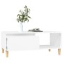 Mesa de centro madera contrachapada blanco 90x50x36,5 cm by , Coffee table - Ref: Foro24-821044, Price: 73,76 €, Discount: %