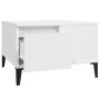 Mesa de centro madera contrachapada blanco 55x55x36,5 cm by , Coffee table - Ref: Foro24-821084, Price: 65,73 €, Discount: %