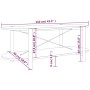 Mesa de centro madera contrachapada blanco 110x48x40 cm by , Coffee table - Ref: Foro24-345687, Price: 71,73 €, Discount: %