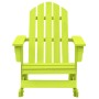 Silla mecedora de jardín Adirondack madera maciza abeto verde