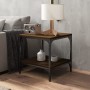 Mesa auxiliar de madera contrachapada marrón roble 40x40x40 cm by , Coffee table - Ref: Foro24-819385, Price: 27,15 €, Discou...