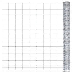 Valla de jardín de acero galvanizado plateado 50x1,6 m by , fence panels - Ref: Foro24-149510, Price: 129,22 €, Discount: %