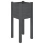 Jardineras 2 unidades madera maciza de pino gris 31x31x70 cm von , Töpfe und Pflanzgefäße - Ref: Foro24-810784, Preis: 38,28 ...