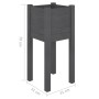 Jardineras 2 unidades madera maciza de pino gris 31x31x70 cm von , Töpfe und Pflanzgefäße - Ref: Foro24-810784, Preis: 38,28 ...