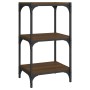 Estantería contrachapada y acero roble marrón 40x33x70,5 cm von , Bücherregale und Regale - Ref: Foro24-819311, Preis: 44,20 ...