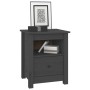 Mesita de noche madera maciza de pino gris 40x35x49 cm de , Mesitas de noche - Ref: Foro24-813713, Precio: 54,09 €, Descuento: %