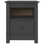 Mesita de noche madera maciza de pino gris 40x35x49 cm de , Mesitas de noche - Ref: Foro24-813713, Precio: 54,09 €, Descuento: %