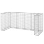 Muro gaviones para contenedor basura galvanizado 254x100x110 cm von , Halterungen für Abfallbehälter - Ref: Foro24-151300, Pr...