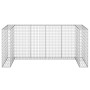 Muro gaviones para contenedor basura galvanizado 254x100x110 cm von , Halterungen für Abfallbehälter - Ref: Foro24-151300, Pr...