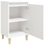Mesita de noche madera contrachapada blanca 40x35x70 cm by , Nightstands - Ref: Foro24-819628, Price: 45,34 €, Discount: %