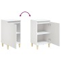 Mesita de noche madera contrachapada blanca 40x35x70 cm by , Nightstands - Ref: Foro24-819628, Price: 45,34 €, Discount: %