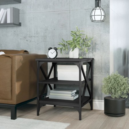 Mesa auxiliar madera contrachapada negro 40x42x50 cm by , Side tables - Ref: Foro24-825772, Price: 43,03 €, Discount: %