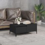 Mesa de centro madera contrachapada negro 90x50x36,5 cm by , Coffee table - Ref: Foro24-821117, Price: 73,17 €, Discount: %